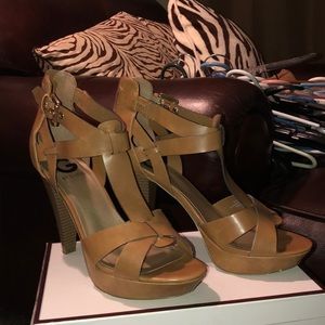 Brown leather sandals
